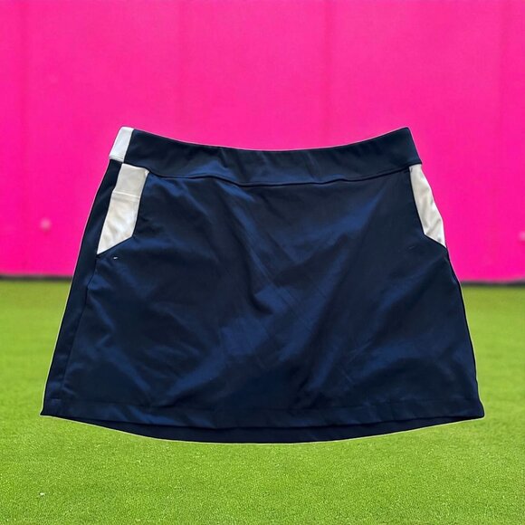GREG NORMAN Navy Blue White Gold Skort Skirt Size XL - Picture 1 of 6